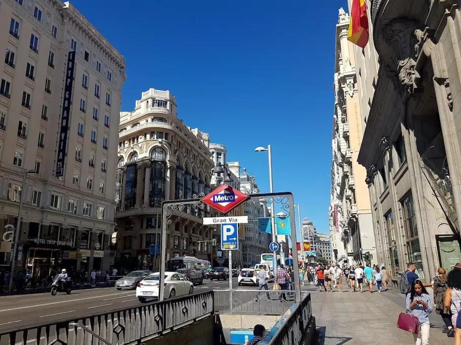 Ferienwohnung Downtown Madrid - Gran Via - Business Ready Exterior foto